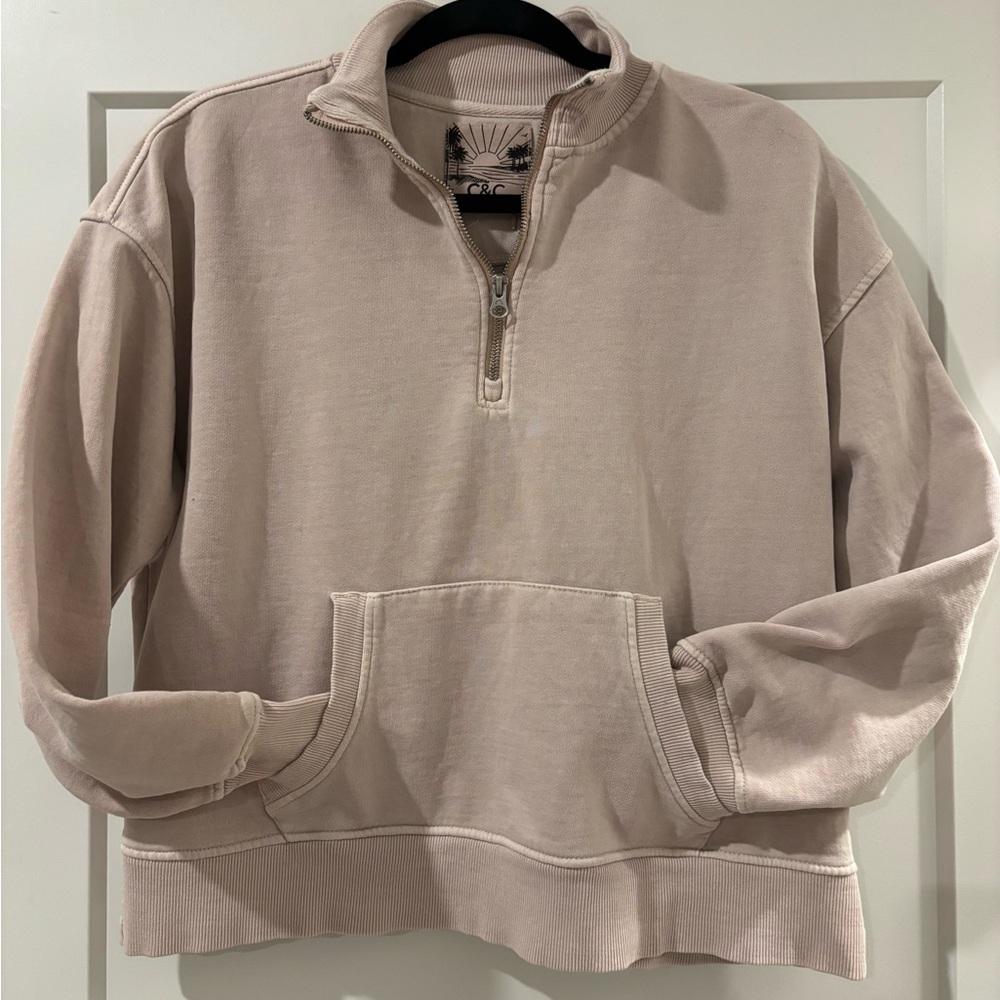Sunwashed 1/4 zip C & C California sweatshirt